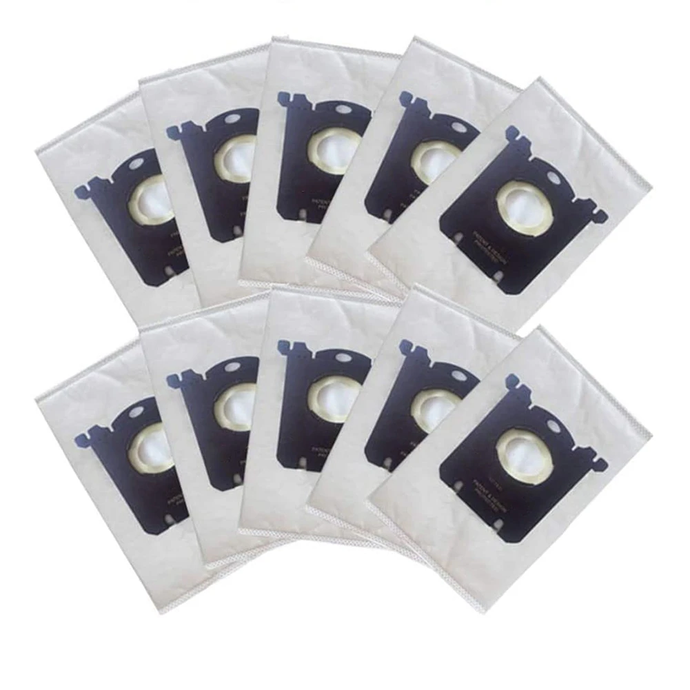 10 عبوات من أكياس الغبار البديلة المتوافقة مع ملحقات المكنسة الكهربائية Electrolux S Bag Classic EL200F EL8500