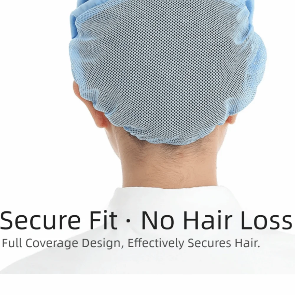 Dustproof Chef Work Hat Oil Resistant Breathable Kitchen Work Cap Cotton Material Hair Drop Prevention Cooking Cap Kitchen Use
