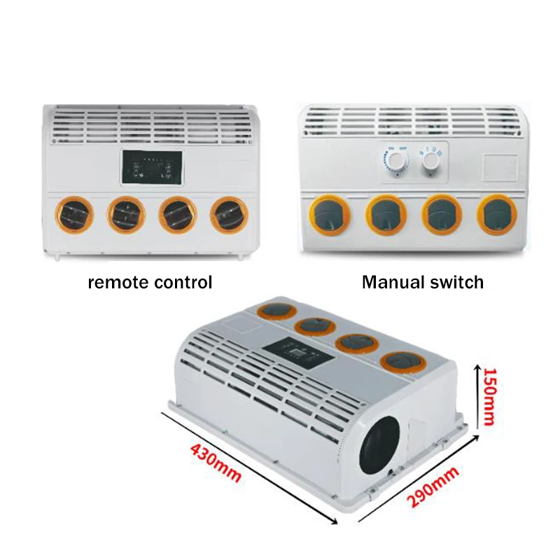 Imagem -03 - Conjunto do Evaporador do Ventilador do Condicionador de ar 12v 24v para o Trator Resistente da Máquina Escavadora da Van do Caminhão do Ônibus