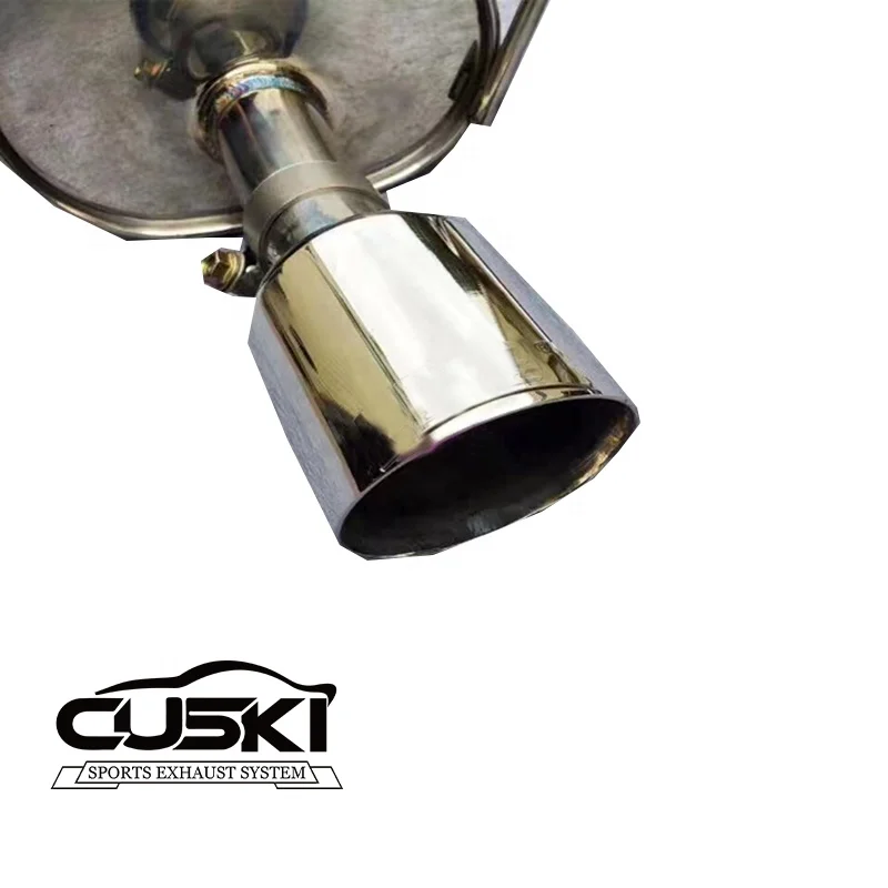 High quality Racing Catback Exhaust System For Subaru STI 2.0T 2003-2007 Titanium alloy valve control Exhaust Pipe Muffler