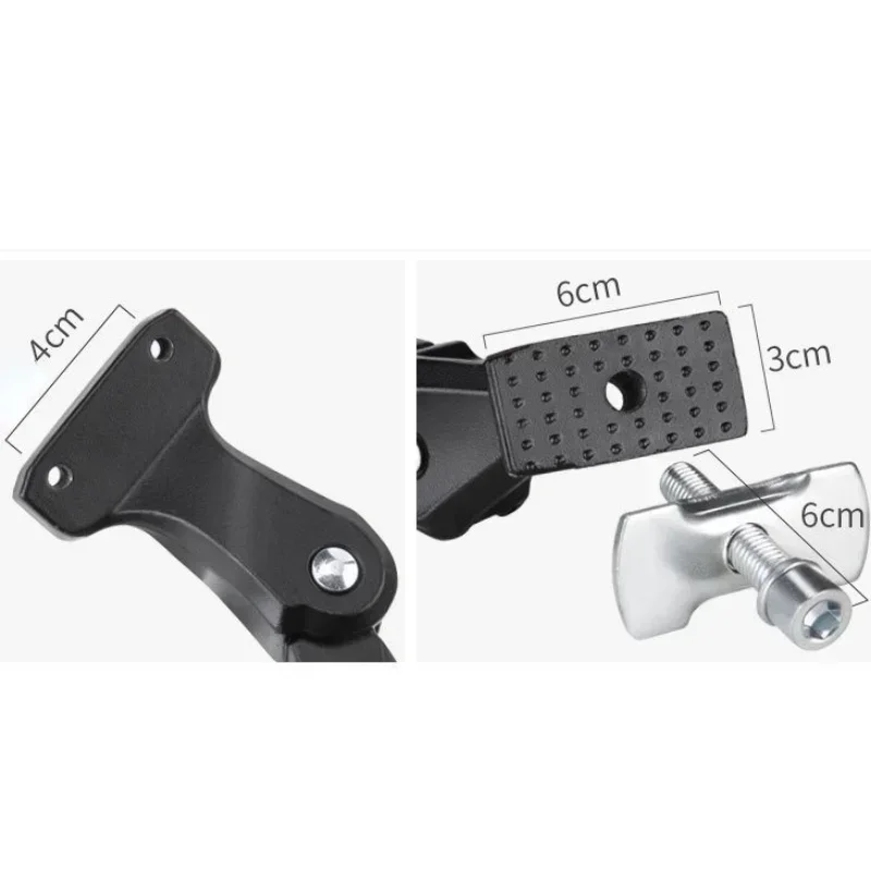 Ajustável Aluminum Alloy Bicycle Kickstand, Bike Estacionamento Rack Suporte, Fácil Instalação, MTB, Neve, Dobrável