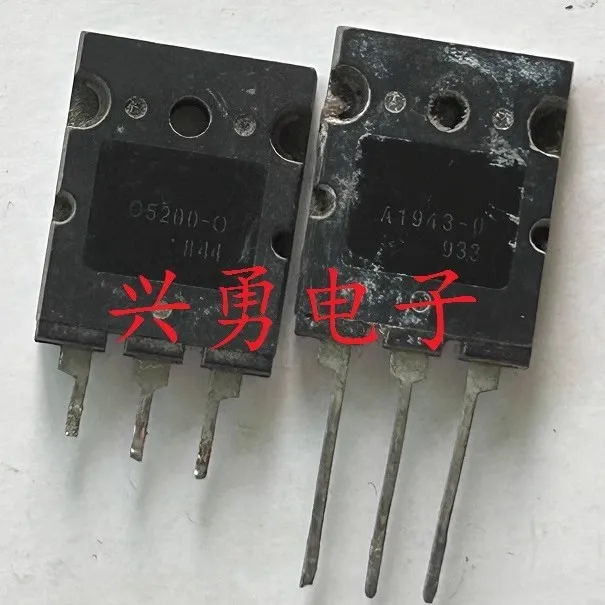 2pcs=1pair A1943-0 C5200-0 2SA1943-0 2SC5200-0 TO-3PL Original disassembly