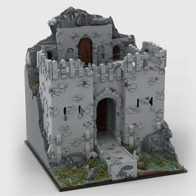 MOC-Blocos De Construção De Castelo Militar Para Crianças, Modelo De Street View, Tijolos Técnicos, Montagem DIY, Brinquedos De Construção, Presentes De Férias