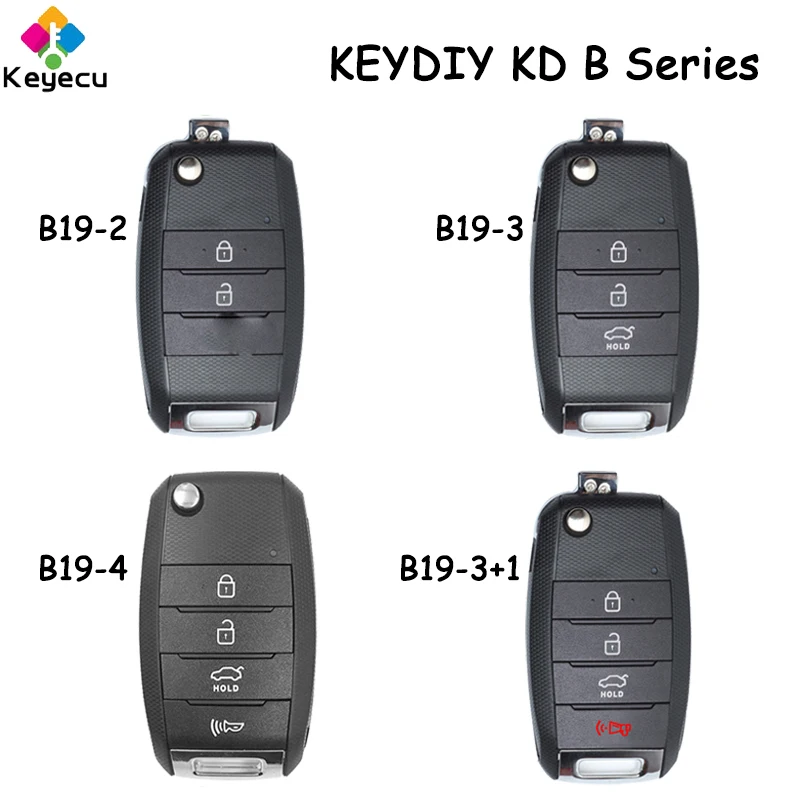 

KEYECU KEYDIY KD B Series B19-2 B19-3 B19-4 B19-3+1 for Hyundai Kia Style Universal Remote Car Key for KD-X2 KD900 KD900+ URG200