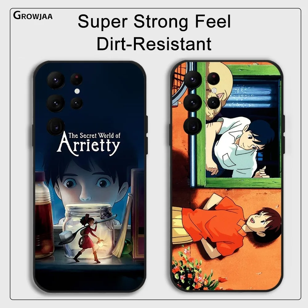 

Anime S-Secret W-World Arrietty Phone Case for Samsung Galaxy S24 Ultra S22 S23 Ultra S21 S20 5G Protective Silicone TPU Funda