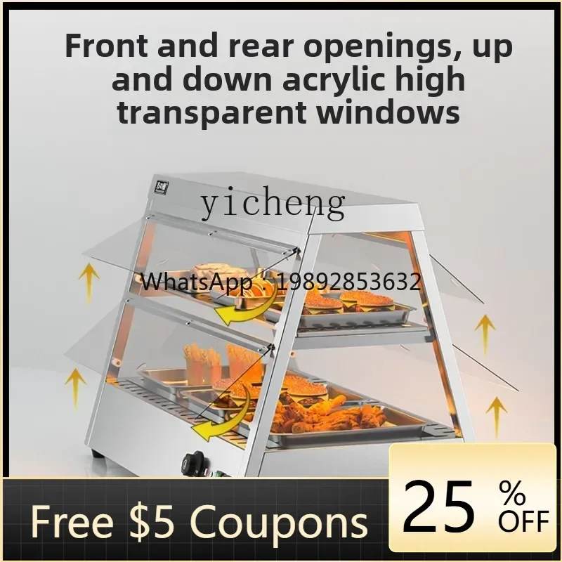 

Insulation Cabinet Commercial Heating Constant Temperature Insulation Box Cooked Food Egg Tart Display Cabinet