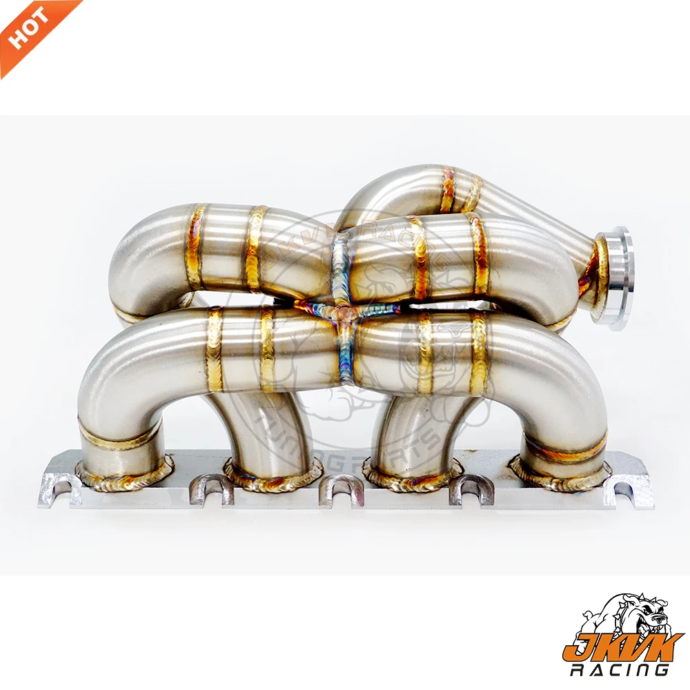 JKVK RACING 42mm OD 3mm Thick SS304 Vband Flange Exhaust Turbo Manifold For G olf5 EA888 EA113 2.0T A3 S3 A5 Q5 A6 TT TTS