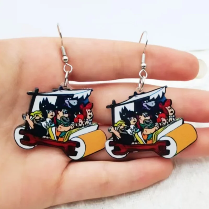1 pair of acrylic roller coaster earrings, women's earrings, the best choice for gifts