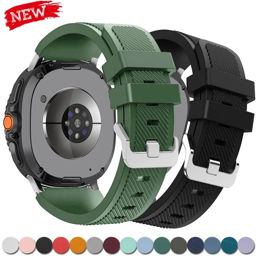 Silikon-Sportarmband für Samsung Galaxy Watch 8 Classic, kompatibel mit den Modellen 40 mm, 44 mm, 46 mm, ersetzt Band-Armband-Zubehör