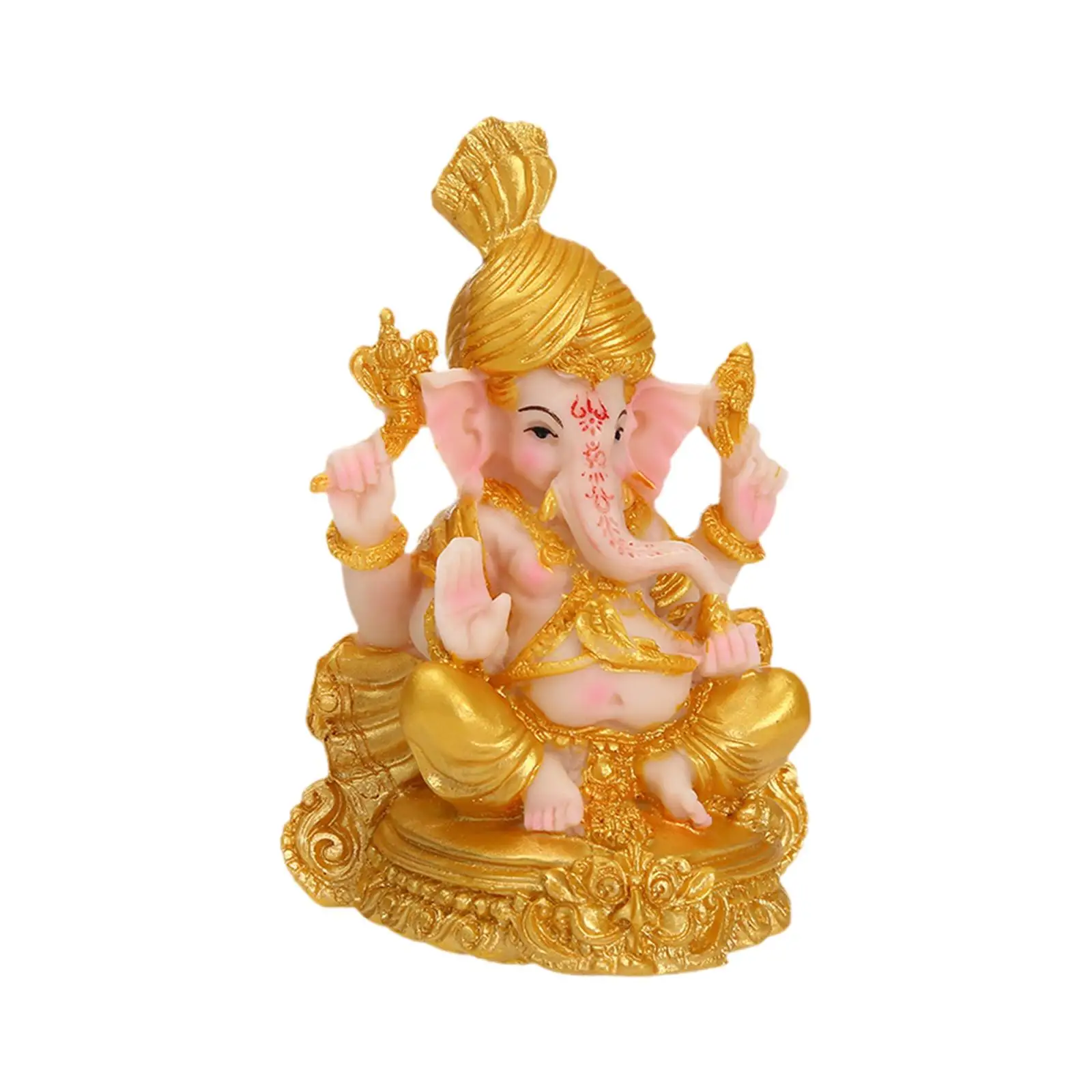 Resin Elephant Buddha Statue Hindu Elephant God Statue for Garden Home Gift