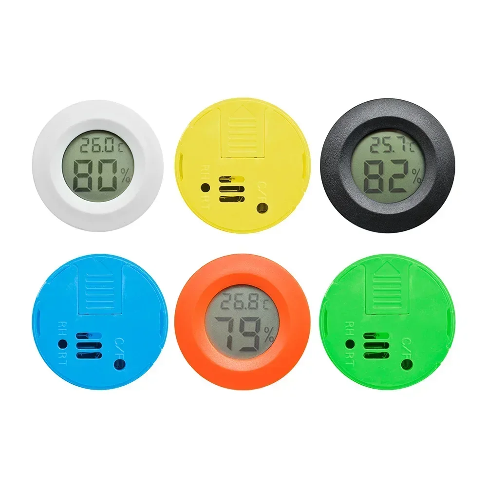 Mini LCD Circular Electronic Thermometer and Hygrometer Refrigerator Thermo-hygrometer Digital Thermometers Tools Home-appliance