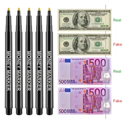 12pcs Counterfeit Pen Fake Money Detector Markers for EURO USD RMB and Other Countries Bills Cash Check Easy and Fast to Use