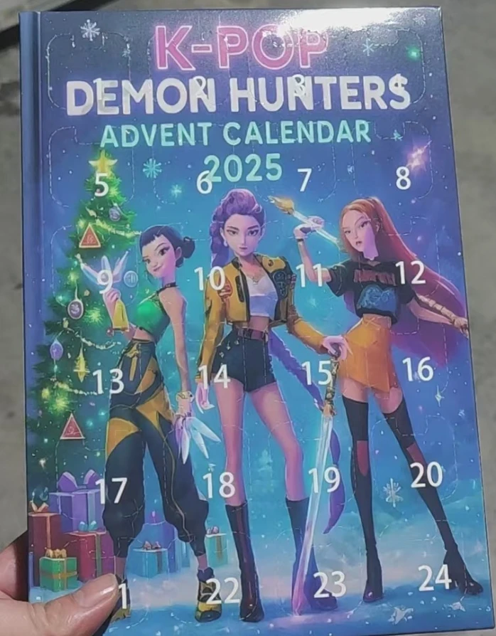 جديد Kpop شيطان الصيادين تقويم القدوم K البوب شيطان الصيادين رومي ميرا زوي النمر عيد الميلاد العد التنازلي تقويم القدوم هدية 24 يوما #4