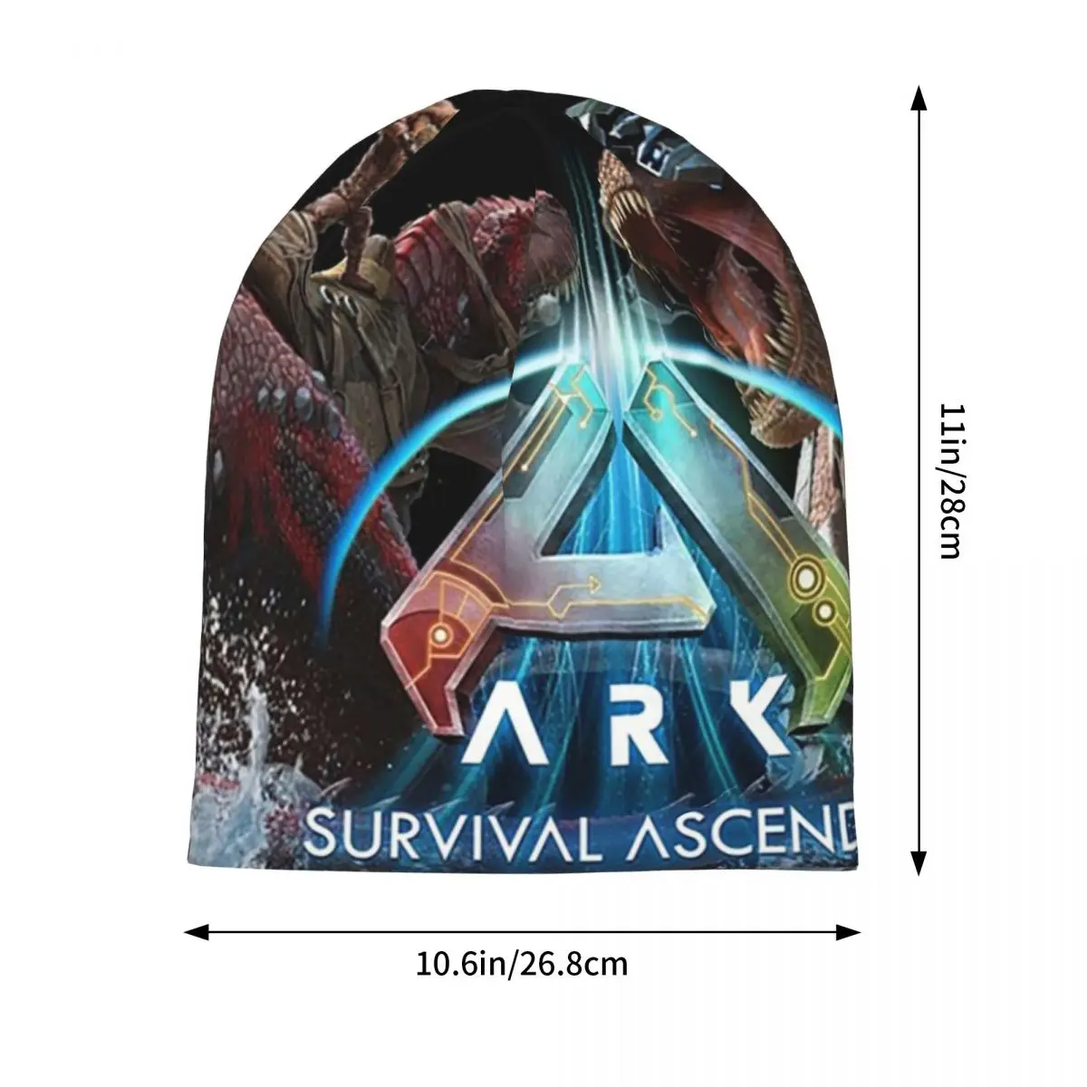 ARK بقاء الصاعد الديناصورات الدافئة محبوك قبعة الهيب هوب بونيه قبعة الخريف الشتاء في الهواء الطلق قبعات حريمي للجنسين الكبار