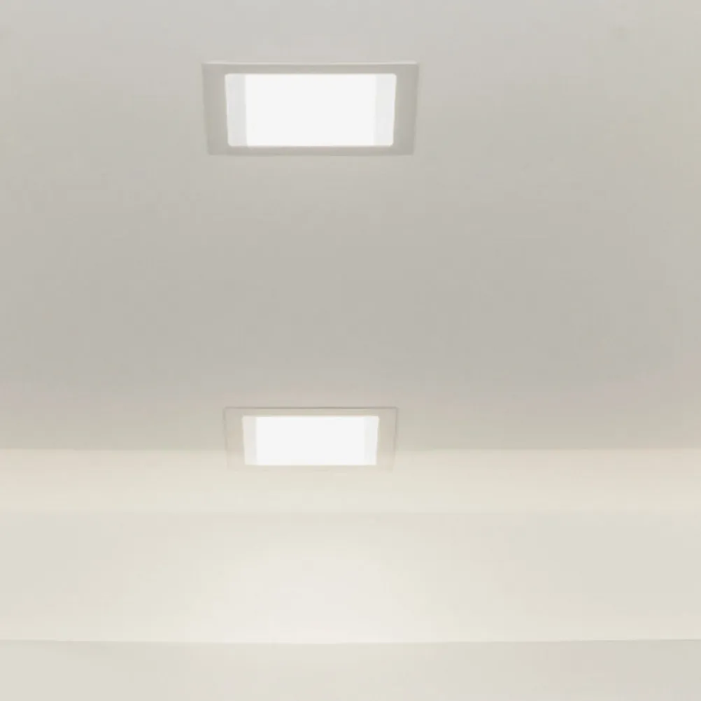 

2pcs Integrated Ceiling Light Cover Square Aluminum Diffuser For Kitchen Bathroom Bedroom Led Lamp Shade Replacement Recessed
