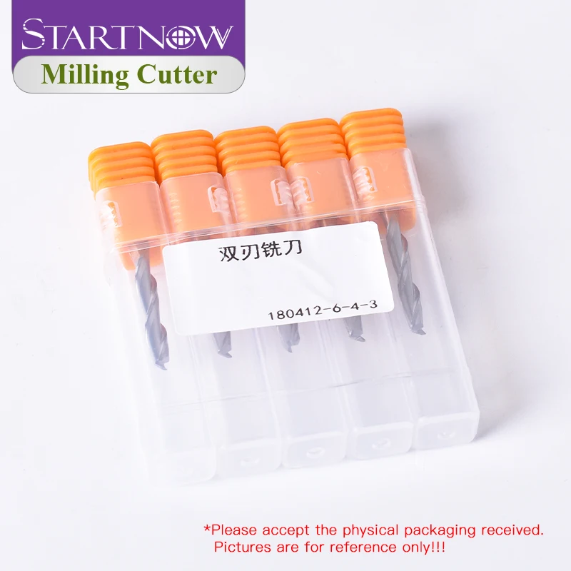 

Startnow 10 pieces/batch double flute spiral drill bit end mill efficient for acrylic PVC hardwood multi-purpose