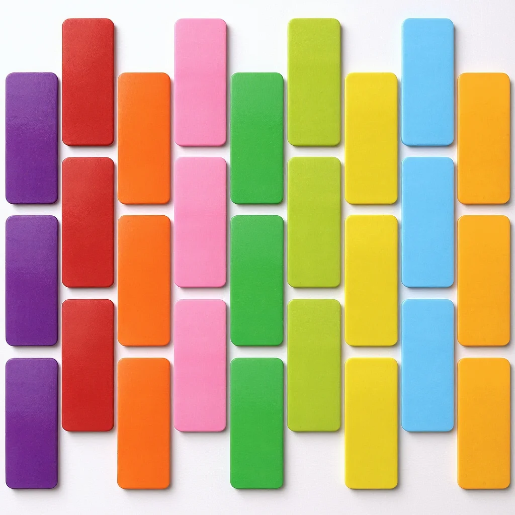 72Pcs Magnetic Labels Reusable Dry Erase Writable for Refrigerator Whiteboard Classroom Storage Sorting Labeling System