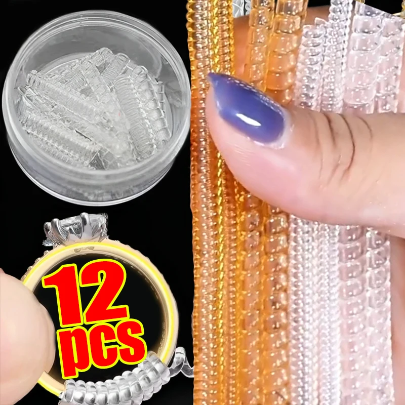 

Silicone Transparent Ring Size Adjustment Ring Bracelet Protective Cover Anti Collision Protective Film Wrapped Around The Coil