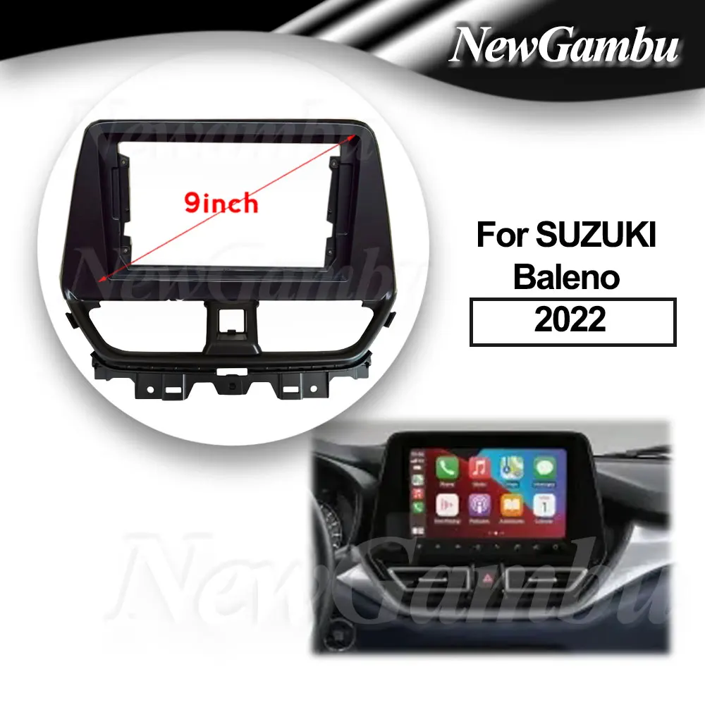 

9 inch Car Fascia Frame For SUZUKI Baleno 2022 Frame Android Screen Android Dash Panel Frame Fascias Decoder