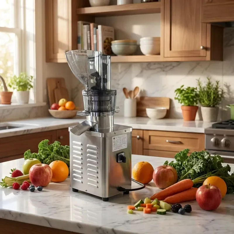 Multi Fruit Vegetable Juicer Automatic Cold Press System for Berries Citrus Ginger and Leafy Greens