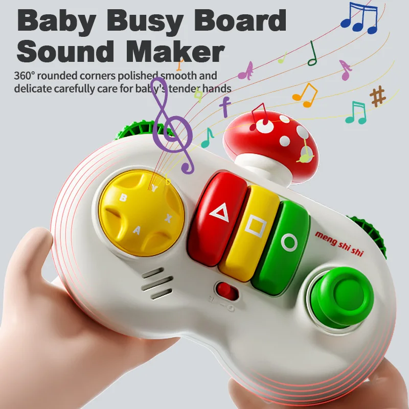 Montessori Toy Educational Learning Busy Board Sound Maker Hand-On Ability Training Motor Skill Development Music Toy for Kids