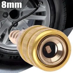 Tire Valve Clip Pump Nozzle Clamp 8mm Solid Brass Quick Connect The Inflation Connector Air Chuck Inflator Pump Adapter