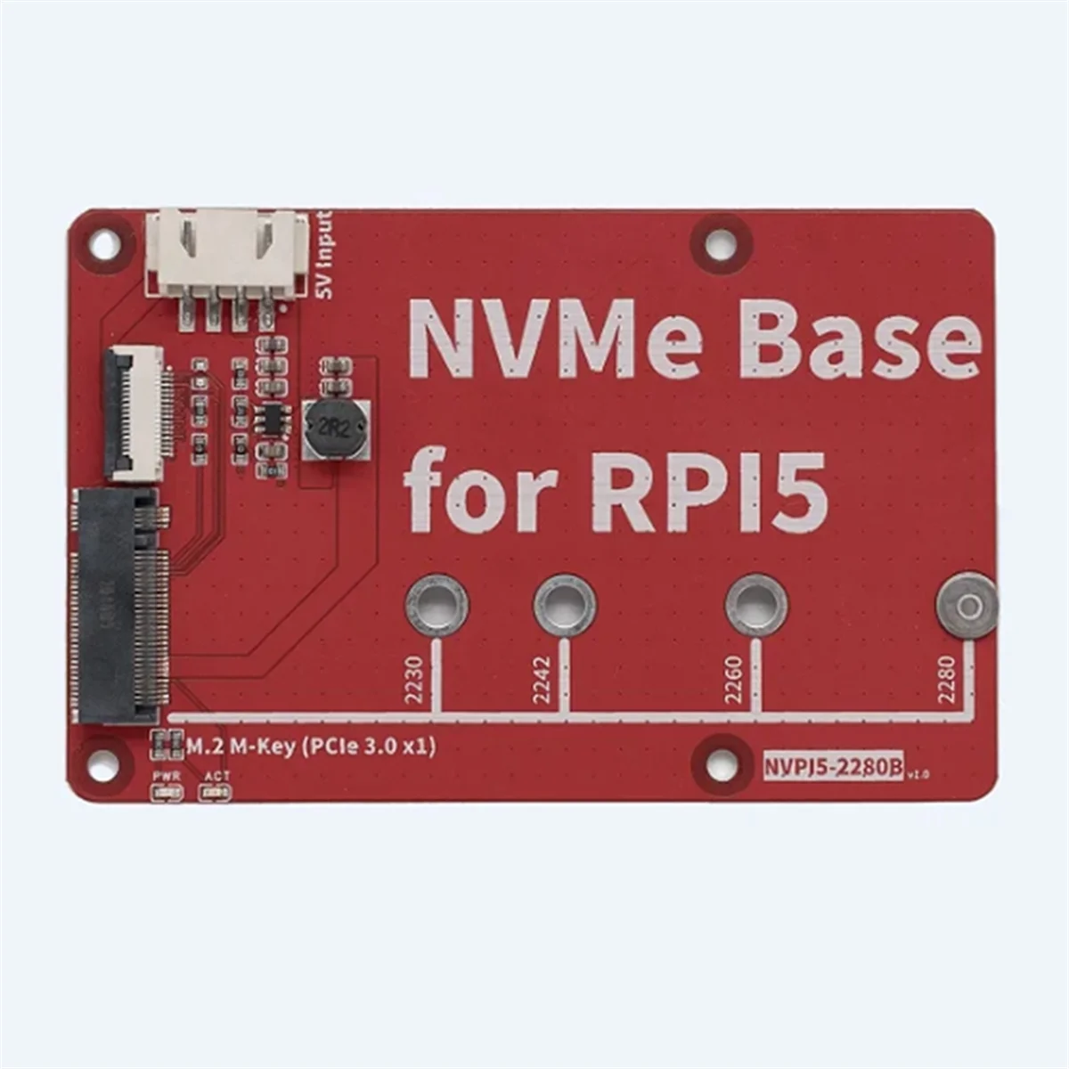 NVPI5-2280B NVMe บอร์ดพัฒนา SSD PCB M.2 M-Key 2230, 2242, 2260, 2280 PCIe Gen3 สําหรับ Raspberry Pi