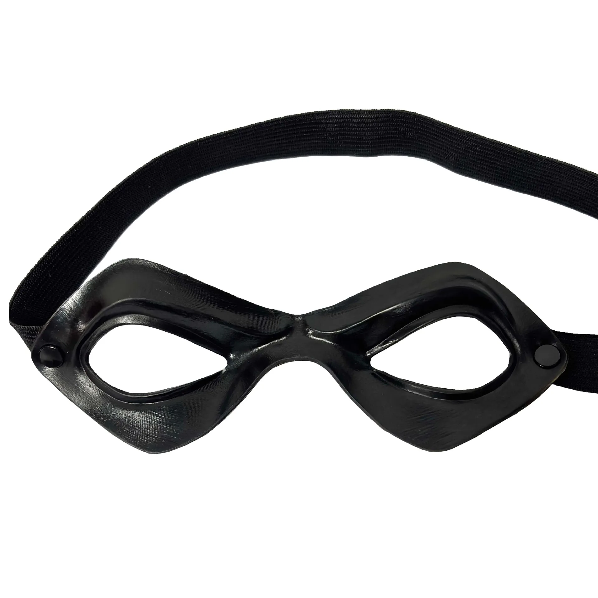 Schwarze Halbgesichts-Augenmaske für Erwachsene, Latex-Augenmaske, Maskerade, Halloween, Karneval, Kostümparty, Cosplay-Requisite – Detail 5
