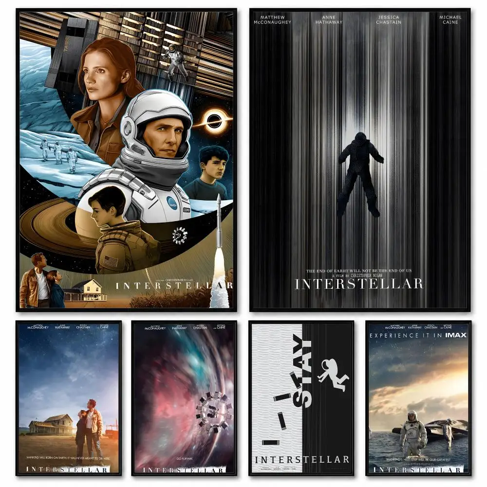 Interstellar Poster Room Decor Home Wall Art Printing Waterproof Garage BedRoom Posters Gift