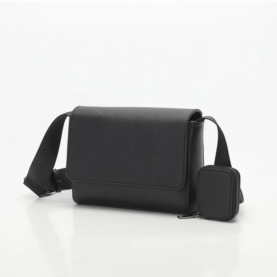 

【New style】- urban simple men's -body bag New anti-theft portable splicing single-shoulder fashionable all-match camera bag