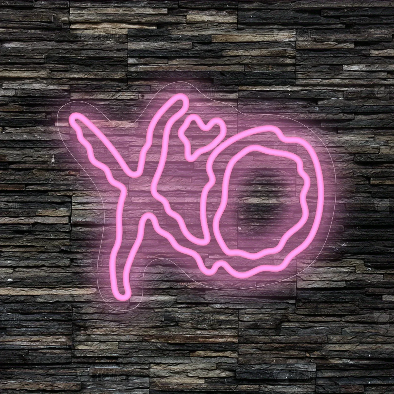 

LED XO Neon Sign Light for Bedroom Bar Party Club Garage Home Living Room Game Room Adjustable Brightness Gift for Friend Family