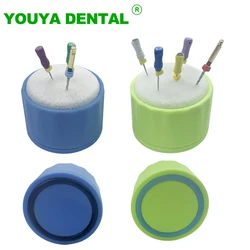 Soporte Dental Endo para limpieza del conducto radicular, soporte de bloque de taladros de espuma, caja de lavado de archivos endodónticos con esponja, productos de laboratorio de dentista