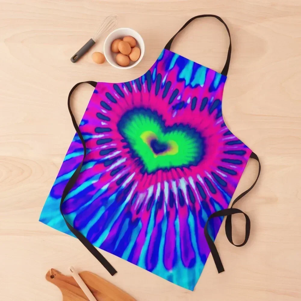 

Tie-Dye - Heart Apron work ladies Kitchen Supplies Household Items Women's Apron