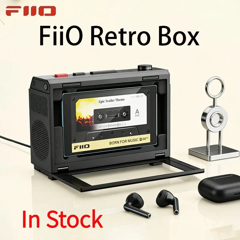 FiiO Retro Box Desktop Bluetooth Speaker Wireless For FiiO M33 M21 JM21 Lossless Music Player Universal