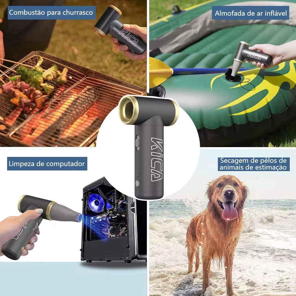 KICA JetFan 2 منظف كمبيوتر لاسلكي محمول ، مروحة نفاثة 2 ، لوحة مفاتيح RPM