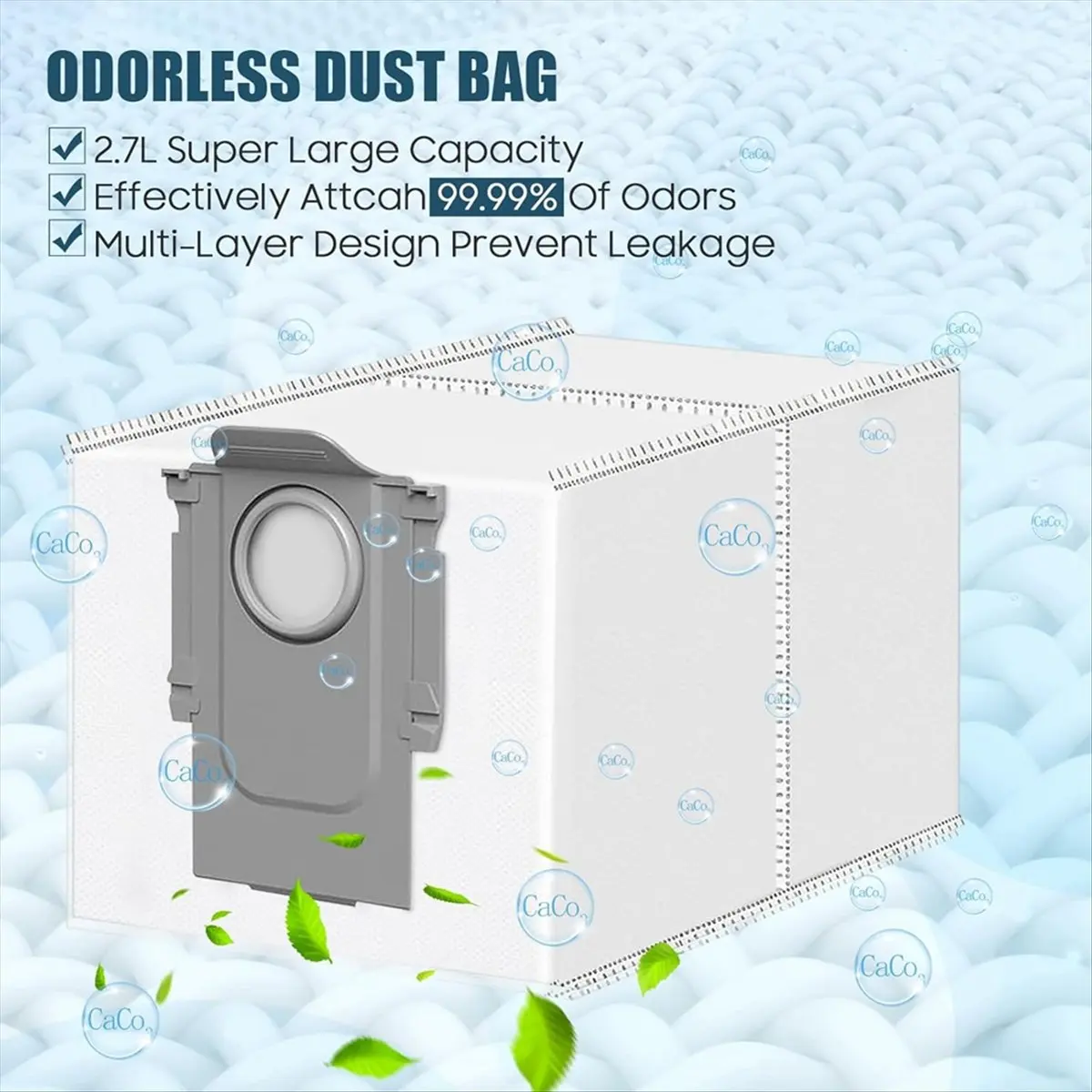 

Комплект аксессуаров A64E для робота-пылесоса Roborock S8 MaxV: основные щетки, мешки для пыли, салфетки, боковые щетки, фильтры.