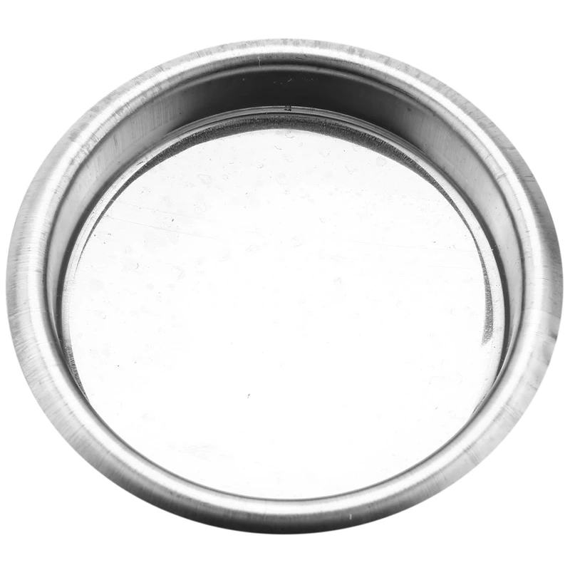 Filtro en blanco para máquina de café, accesorios de acero inoxidable, lavado a fondo, cuenco ciego, 58Mm