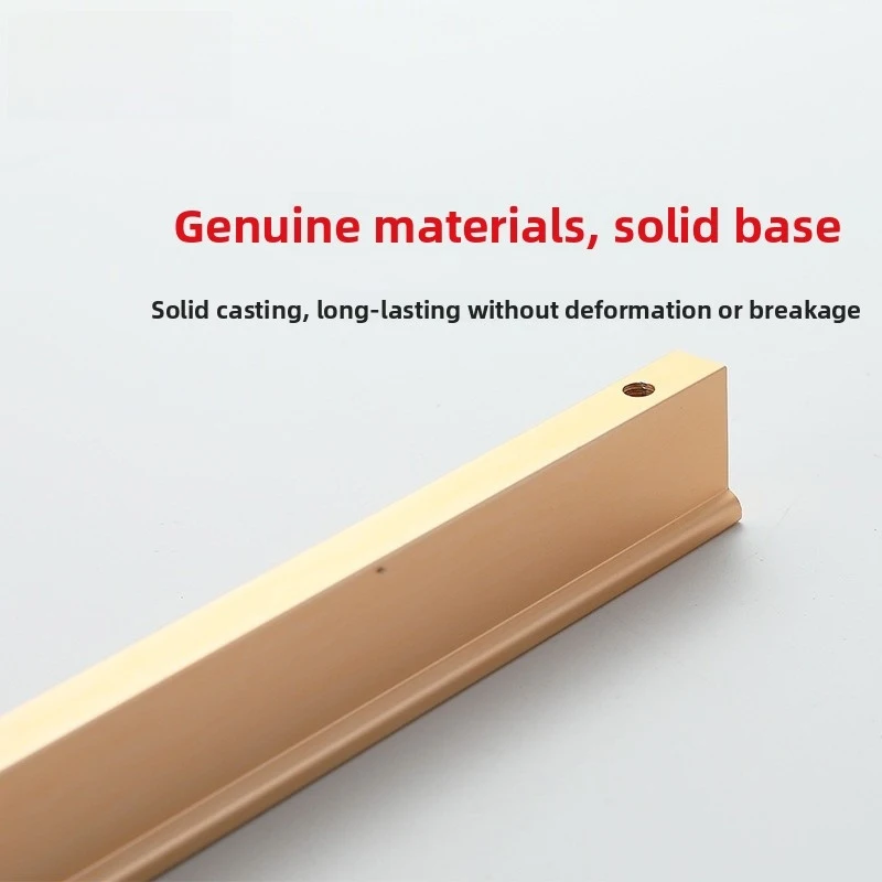 Modern Luxury Black Gold Matte gold Cabinet Handle  Wardrobe Door Pull Knob Kitchen Furniture Handle Accessories Long bar handle