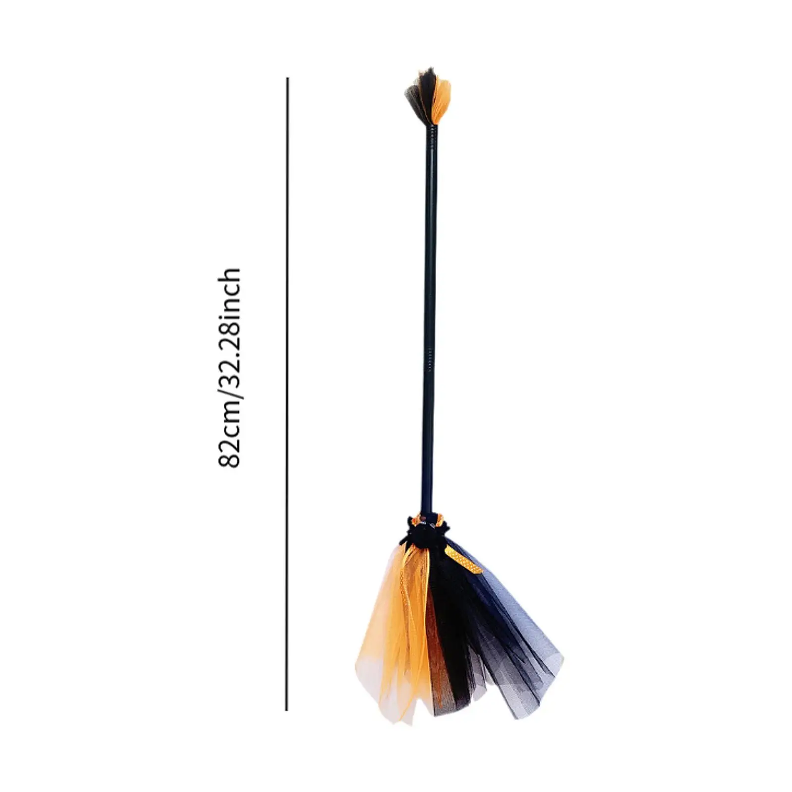 Halloween Broomsticks Decorative Costume Accessory Kids Broom for Dance Party Masquerade Show Dress up Dancing Party Favors