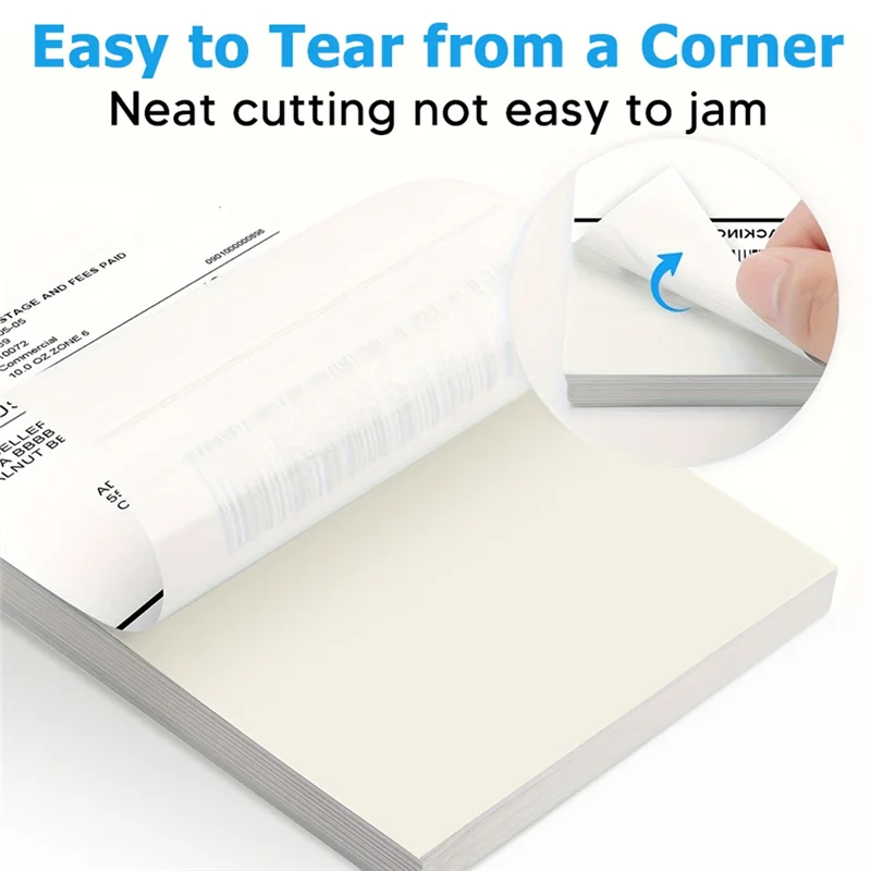 Direct Thermal Labels 500 Labels Per Stacked -Strong Adhesive For Shipping Label