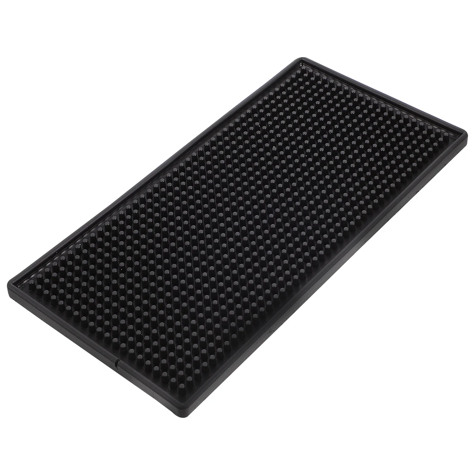 

Non-Slip Coaster Thick Silicone Mat Rectangle Cup Storage Mat for Home Kitchen PVC Cup Pad with Strong Flexibility Drain