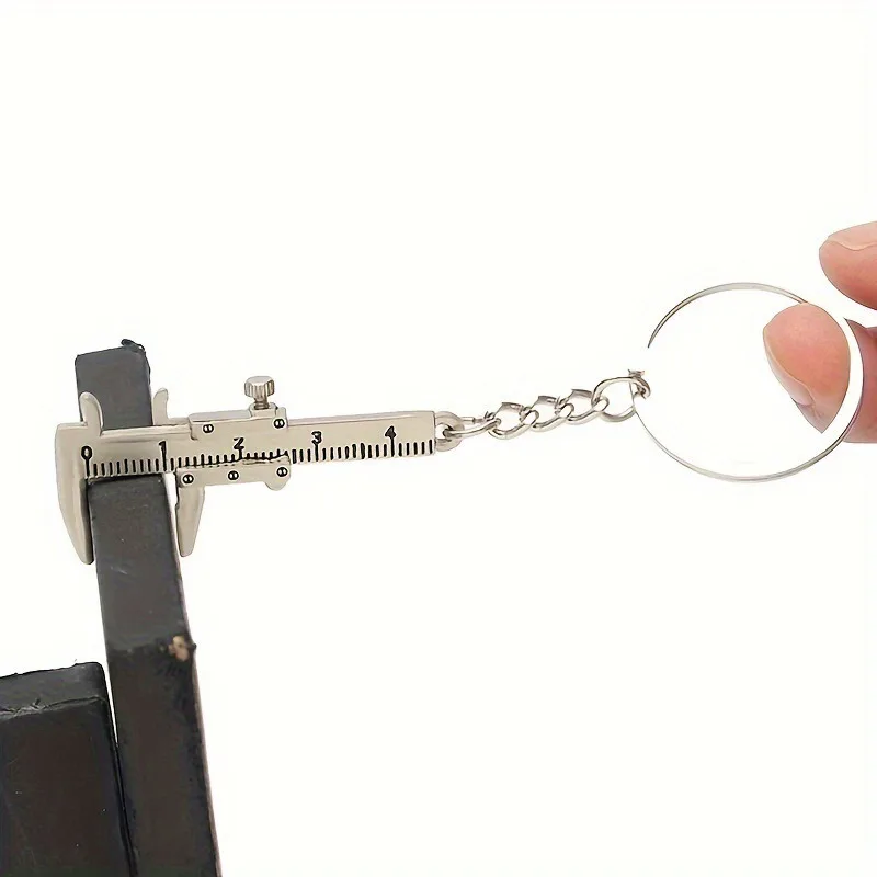 

Portable Mini Caliper Tools Zinc Alloy Vernier Caliper 0-40mm Keychain Measuring Compact for Household Tool