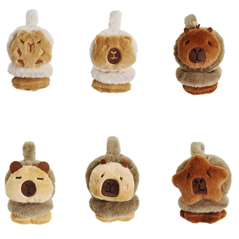 Adjustable Headband Plush Ear Muffs Foldable Ear Muffs Kids Teen Adult Earmuffs Warm and Fun Winter Accessory Dropship