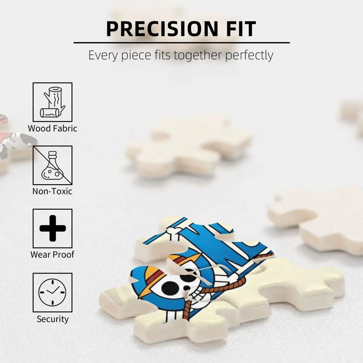 Anime Manga Luffy Legpuzzel voor kinderen 300-delige houten puzzels stukken leuk leercadeau voor jongens meisjes