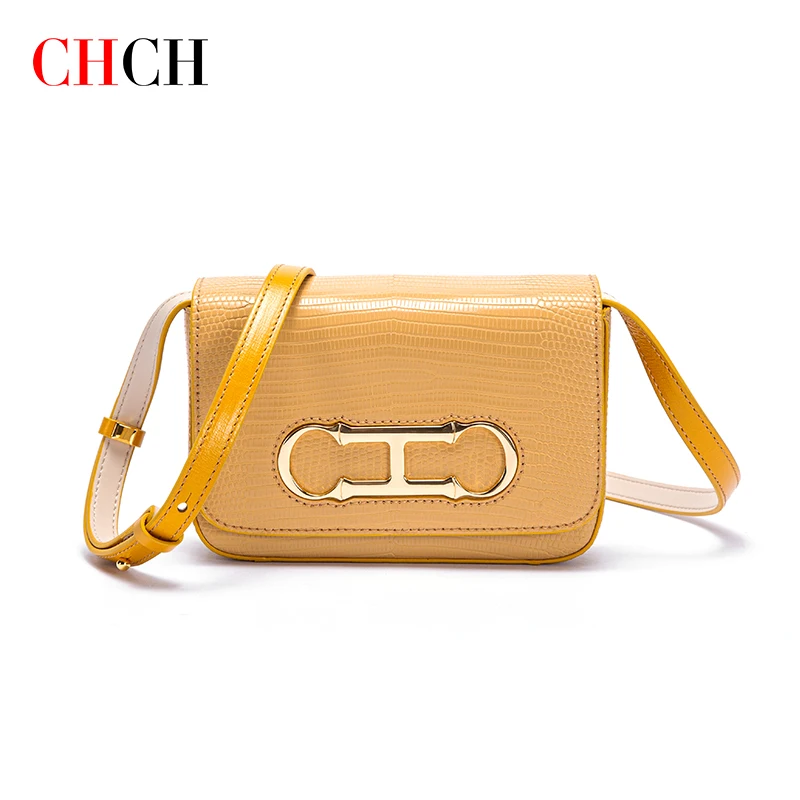 CHCH 2024 Spring New Light Luxury Women\'s Shoulder Bag Classic Fashion Women\'s Solid Color Bag Chain Elegant Crossbody Bag