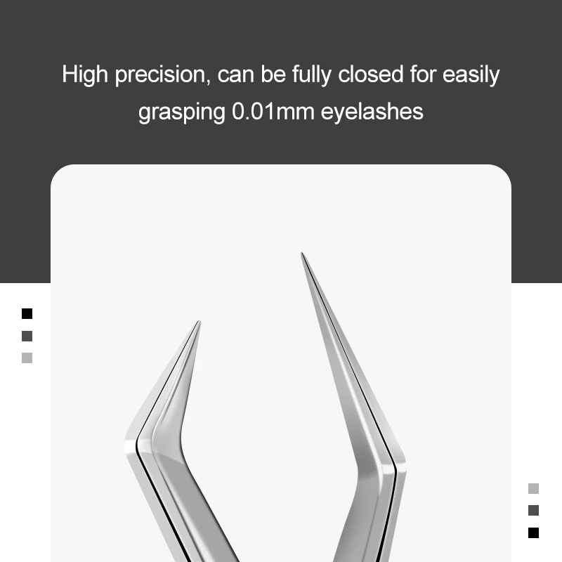 SAKURAHANA プロフェッショナル帯電防止まつげピンセット高精度ボリュームエクステンションステンレス鋼滑り止めメイクアップツール