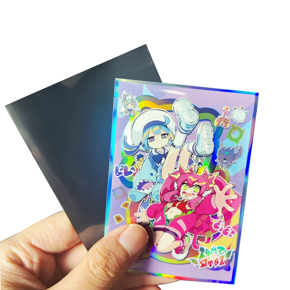 50PCS 63*90mm Twins Art Printing Anime Card Sleeves Perfect Fit YGO Card Protector for PTCG Cards Trading Cards