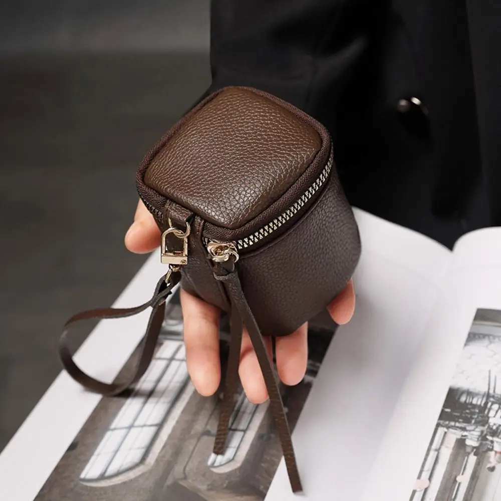 Draagbare lichtgewicht kleine vierkante portemonnee waterdichte hoofdtelefoon opslag make-up tas creditcardhouder dames