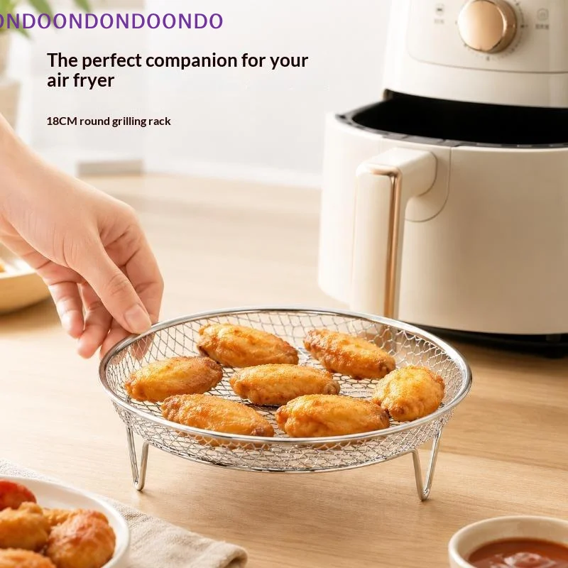 Home Stainless Steel Air Fryer Grill Rack No Flipping Required Easy To Clean Filters For Draining Water And Oil