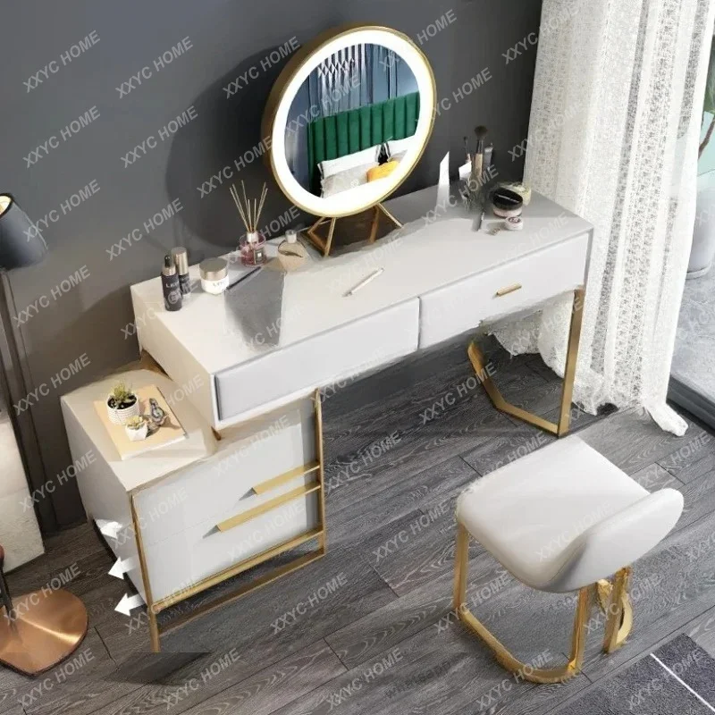 Multifonctional Accessories Dressing Table Mirror Bedroom Makeup Dressing Table Vanity Design Espejo Tocador Italian Furniture